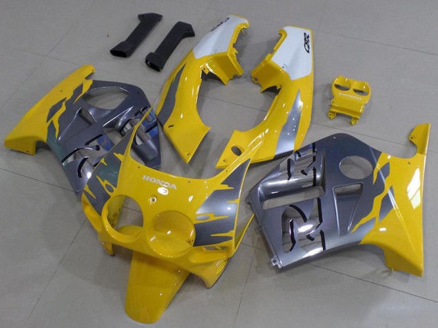Carénage Moto Honda CBR 250 RR MC19 1988-1989 - Gris Jaune Carénage Moto Honda CBR 250 RR MC19 1988-1989 - Gris Jaune