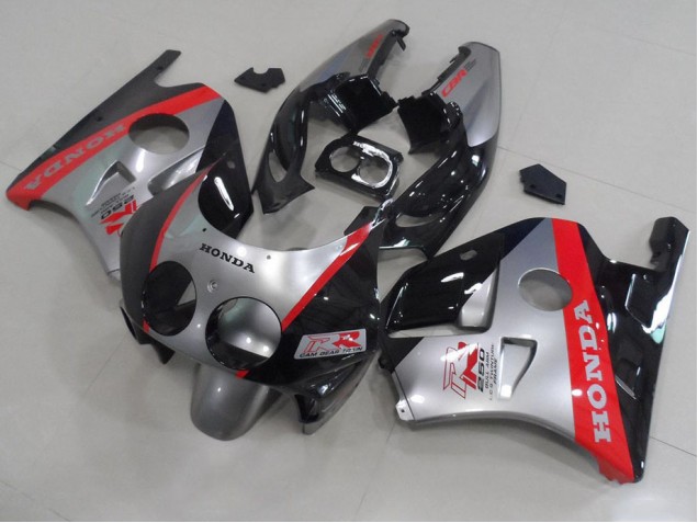 Carénage Moto Honda CBR 250 RR MC22 91-98 - Argent Noir Rouge