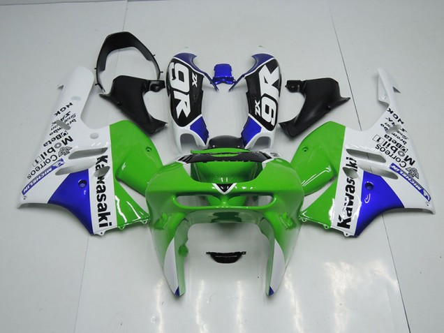 Carénage Moto Kawasaki ZX9R 94-97 - Vert Blanc Carénage Moto Kawasaki ZX9R 94-97 - Vert Blanc