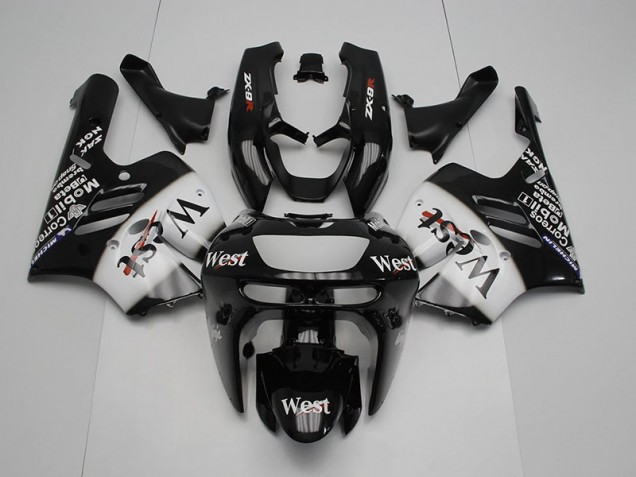 Carénage Moto Kawasaki ZX9R 94-97 - Noir Blanc West Carénage Moto Kawasaki ZX9R 94-97 - Noir Blanc West