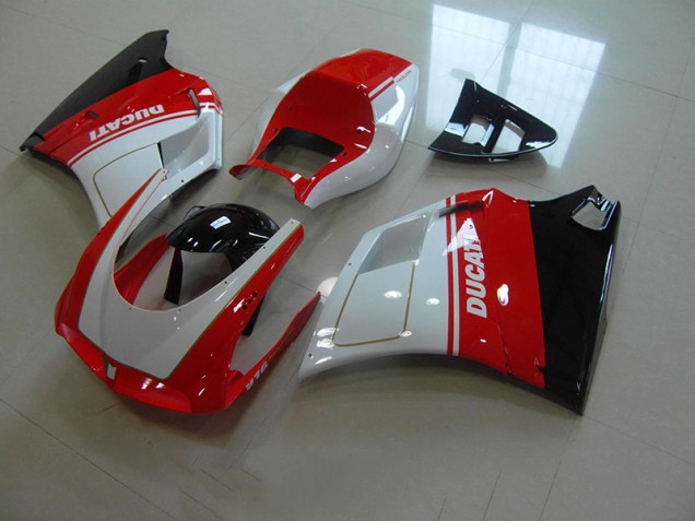 Carénage Moto Ducati 748 916 996 996S 93-05 - Rouge Blanc Carénage Moto Ducati 748 916 996 996S 93-05 - Rouge Blanc
