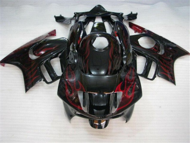 Carénage Moto Honda CBR 600 F3 95-98 - Noir Rouge Flamme