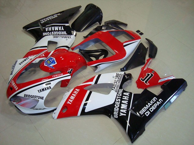 Carénage Moto Yamaha R1 98-99 - Noir Rouge Décalque Carénage Moto Yamaha R1 98-99 - Noir Rouge Décalque