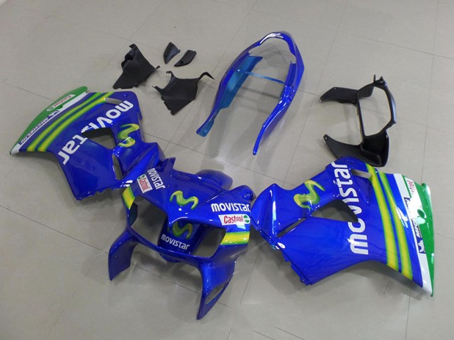 Carénage Moto Honda VFR 800 98-01 - Movistar Carénage Moto Honda VFR 800 98-01 - Movistar