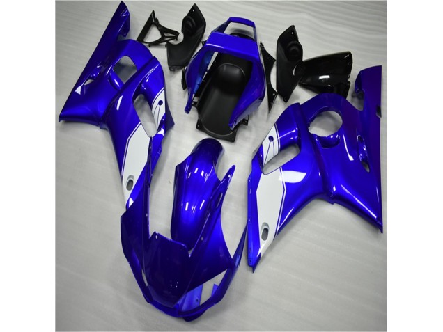 Carénage Moto Yamaha R6 98-02 - Blanc Bleu