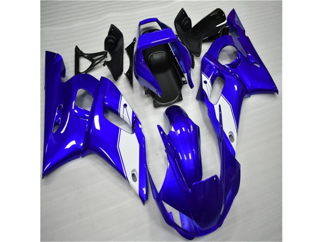 Carénage Moto Yamaha R6 98-02 - Blanc Bleu
