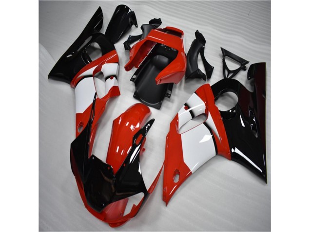 Carénage Moto Yamaha R6 98-02 - Noir Blanc Carénage Moto Yamaha R6 98-02 - Noir Blanc