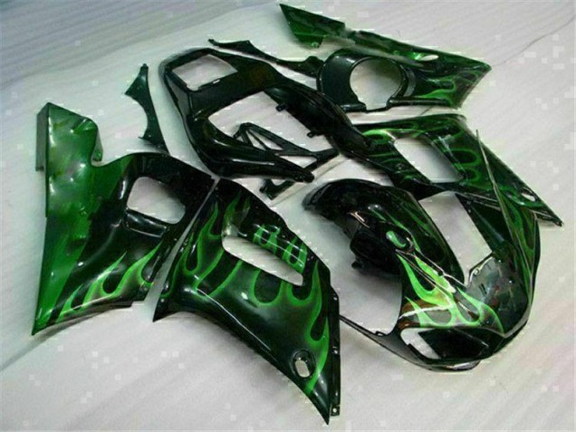Carénage Moto Yamaha R6 98-02 - Vert Noir Carénage Moto Yamaha R6 98-02 - Vert Noir