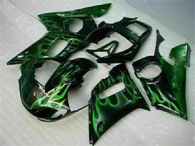 Carénage Moto Yamaha R6 98-02 - Vert Noir Carénage Moto Yamaha R6 98-02 - Vert Noir