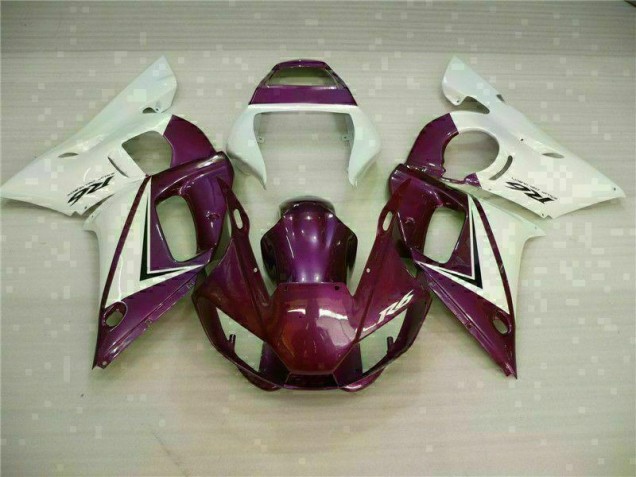 Carénage Moto Yamaha R6 98-02 - Violet Blanc Carénage Moto Yamaha R6 98-02 - Violet Blanc