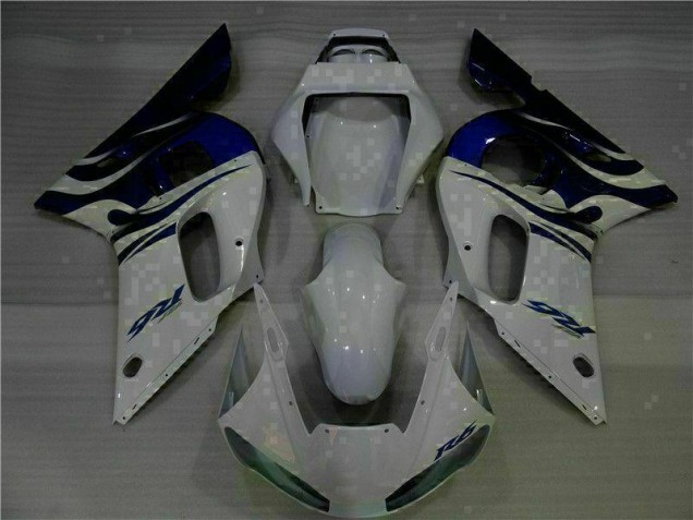 Carénages Moto Yamaha R6 98-02 - Blanc Bleu Carénages Moto Yamaha R6 98-02 - Blanc Bleu