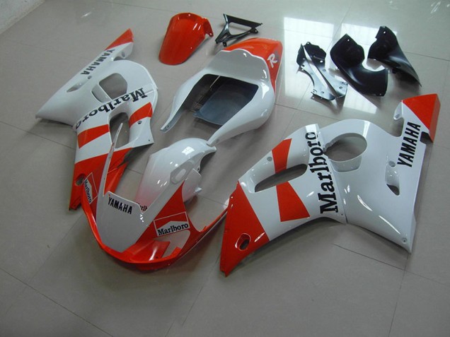 Carénage Moto Yamaha R6 98-02 - Blanc Rouge Marlboro Carénage Moto Yamaha R6 98-02 - Blanc Rouge Marlboro