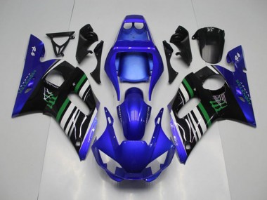 Carénage Moto Yamaha R6 98-02 - Bleu Monster Bon Marché