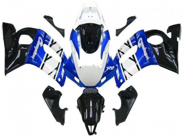 Carénage Moto Yamaha R6 98-02 - Bleu Noir Champions Carénage Moto Yamaha R6 98-02 - Bleu Noir Champions