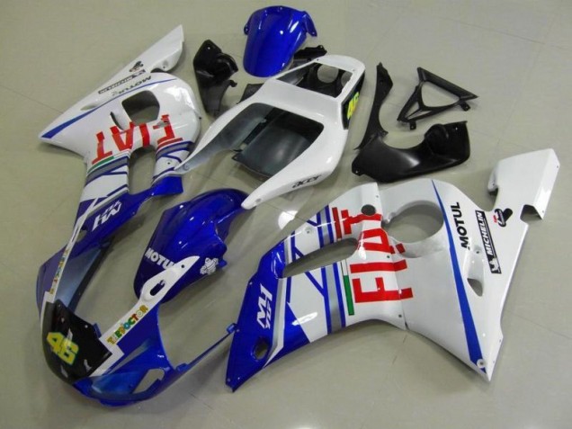 Carénage Moto Yamaha R6 98-02 - Bleu Blanc Fiat Carénage Moto Yamaha R6 98-02 - Bleu Blanc Fiat