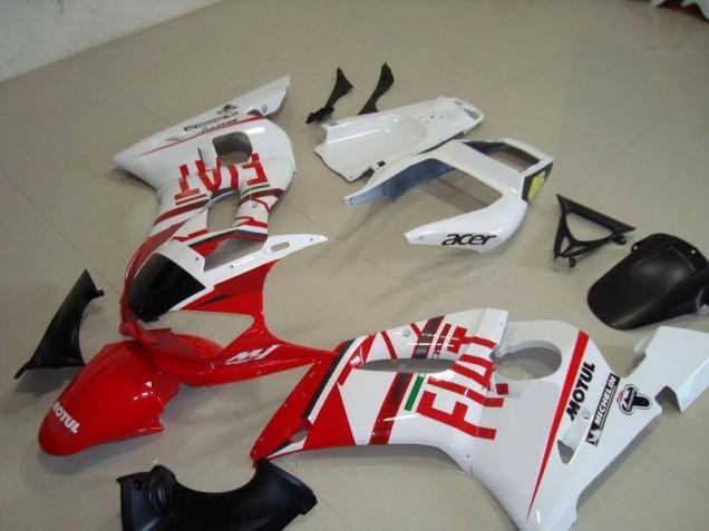 Carénage Moto Yamaha R6 98-02 - Blanc Rouge Fiat Motul Acer Carénage Moto Yamaha R6 98-02 - Blanc Rouge Fiat Motul Acer