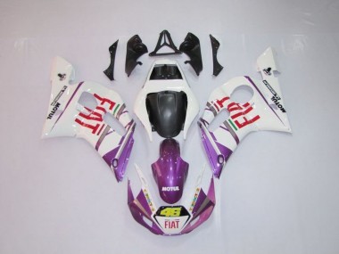 Carénage Moto Yamaha R6 98-02 - Blanc Violet Fiat 46 Bon Marché