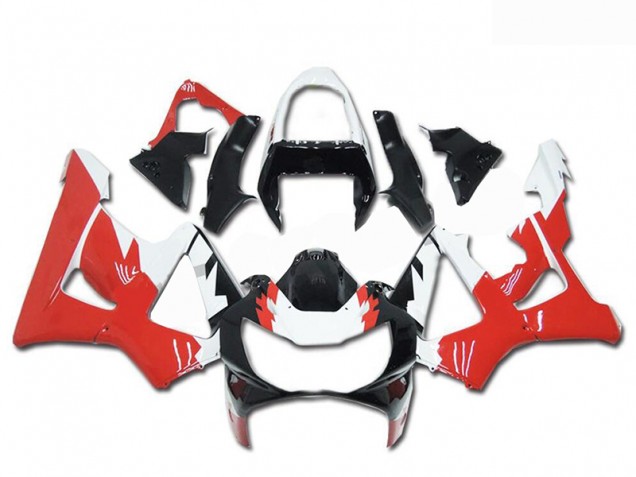 Carénage Moto Honda CBR 900 RR 929RR 00-01 - Noir Blanc Rouge