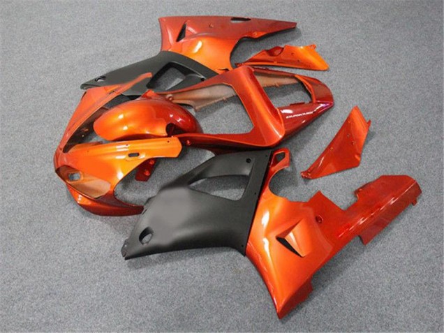 Carénage Moto Yamaha R1 00-01 - Orange Noir Carénage Moto Yamaha R1 00-01 - Orange Noir