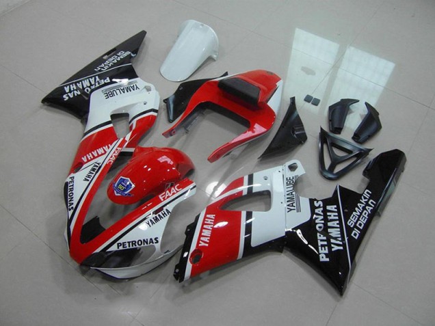 Carénage Moto Yamaha R1 00-01 - Rouge Blanc Yamalube Carénage Moto Yamaha R1 00-01 - Rouge Blanc Yamalube