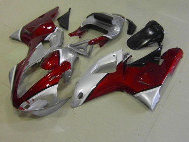 Carénage Moto Yamaha R1 00-01 - Rouge et Argent Bon Marché