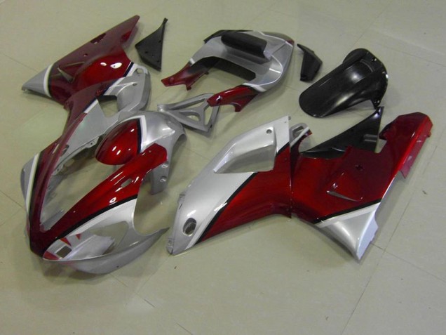 Carénage Moto Yamaha R1 00-01 - Rouge et Argent Carénage Moto Yamaha R1 00-01 - Rouge et Argent