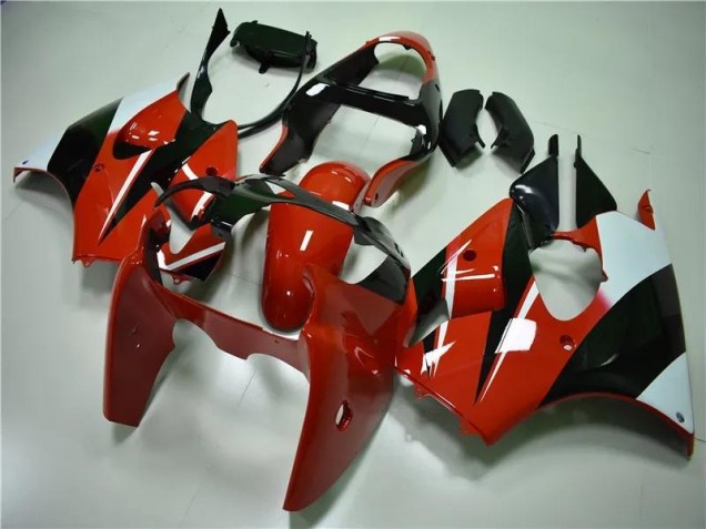 Carénage Moto Kawasaki ZX6R 00-02 - Rouge Noir Blanc Carénage Moto Kawasaki ZX6R 00-02 - Rouge Noir Blanc