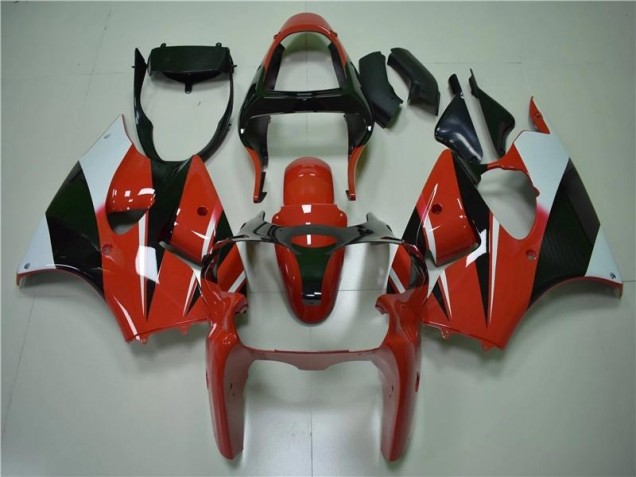 Carénage Moto Kawasaki ZX6R 00-02 - Rouge Noir Blanc Carénage Moto Kawasaki ZX6R 00-02 - Rouge Noir Blanc