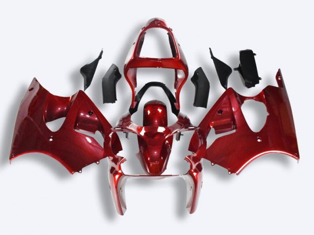 Kit Carénages Motos Complet Kawasaki ZX6R 00-02 - Rouge Kit Carénages Motos Complet Kawasaki ZX6R 00-02 - Rouge