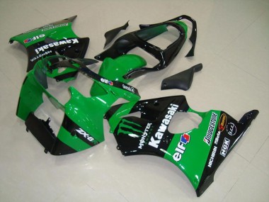 Carénage Moto Kawasaki ZX6R 00-02 - Vert Monster Bon Marché