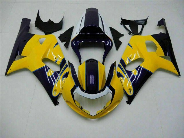 Carrosserie Moto Suzuki GSXR 600 / 750 K1 K2 K3 01-03 - Jaune Carrosserie Moto Suzuki GSXR 600 / 750 K1 K2 K3 01-03 - Jaune