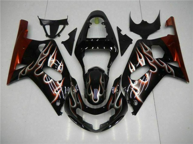 Kit Carénages Motos & Plastique Suzuki GSXR 600 / 750 K1 K2 K3 01-03 - Noir Kit Carénages Motos & Plastique Suzuki GSXR 600 / 750 K1 K2 K3 01-03 - Noir
