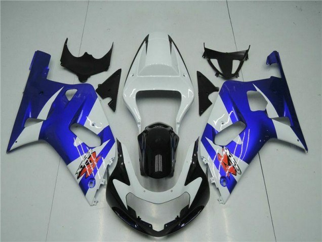 Carénage Moto Suzuki GSXR 600 / 750 K1 K2 K3 01-03 - Blanc Bleu Carénage Moto Suzuki GSXR 600 / 750 K1 K2 K3 01-03 - Blanc Bleu