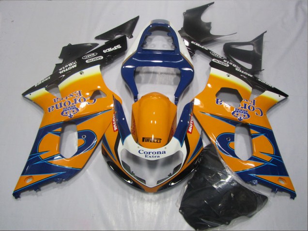 Carénage Moto Suzuki GSXR 600 K1 K2 K3 01-03 - Bleu Orange Corona Extra Carénage Moto Suzuki GSXR 600 K1 K2 K3 01-03 - Bleu Orange Corona Extra