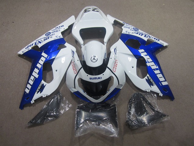 Carénages Moto Suzuki GSXR 600 K1 K2 K3 01-03 - Blanc Bleu Motul Carénages Moto Suzuki GSXR 600 K1 K2 K3 01-03 - Blanc Bleu Motul