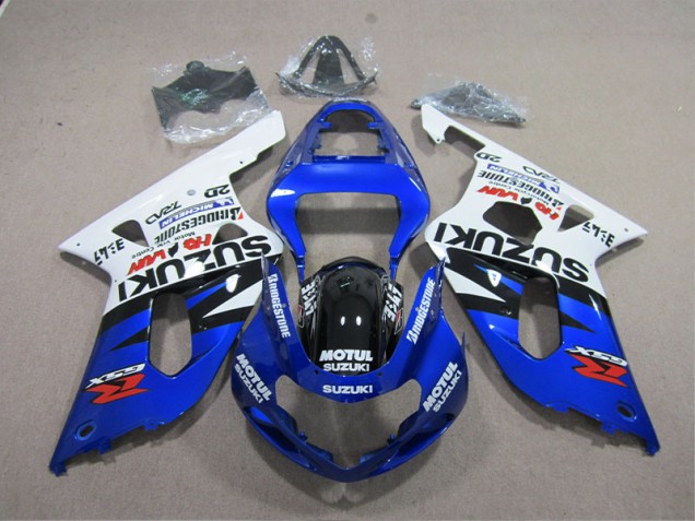 Carénages Moto Suzuki GSXR 600 K1 K2 K3 01-03 - Bleu Blanc Motul Carénages Moto Suzuki GSXR 600 K1 K2 K3 01-03 - Bleu Blanc Motul
