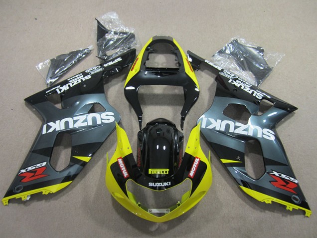 Carénage Moto Suzuki GSXR 600 K1 K2 K3 01-03 - Noir Jaune Motul Carénage Moto Suzuki GSXR 600 K1 K2 K3 01-03 - Noir Jaune Motul
