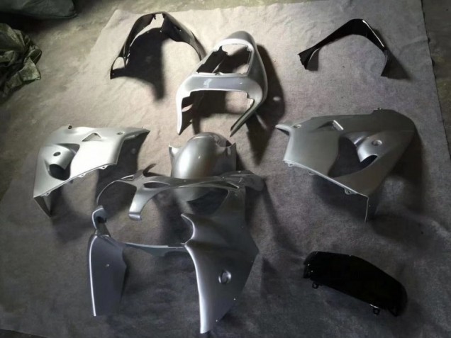 Carénages Moto Kawasaki ZX9R 02-03 - Argent Noir Brillant Carénages Moto Kawasaki ZX9R 02-03 - Argent Noir Brillant