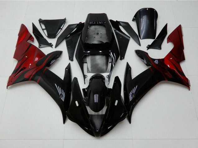 Carénage Moto Yamaha R1 02-03 - Noir Rouge Carénage Moto Yamaha R1 02-03 - Noir Rouge