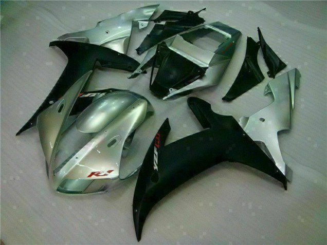Carénages Moto Yamaha R1 02-03 - Argent Noir Carénages Moto Yamaha R1 02-03 - Argent Noir