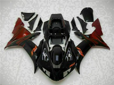 Carénages ABS Yamaha R1 02-03 - Noir Bon Marché