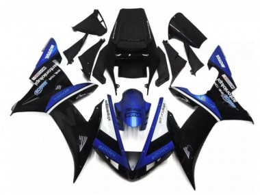 Carénage Moto Yamaha R1 02-03 - Noir Bleu Bon Marché
