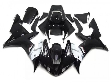Carénages Moto Yamaha R1 02-03 - Noir Blanc Bon Marché