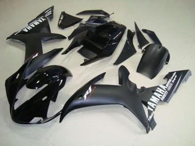 Carénage Moto Yamaha R1 02-03 - Noir Mat Blanc Bon Marché