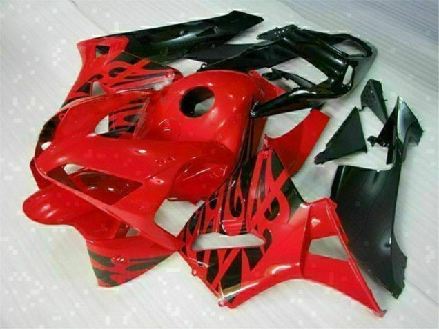 Kit Carénages Motos Complet Honda CBR 600 RR 03-04 - Rouge Noir Kit Carénages Motos Complet Honda CBR 600 RR 03-04 - Rouge Noir