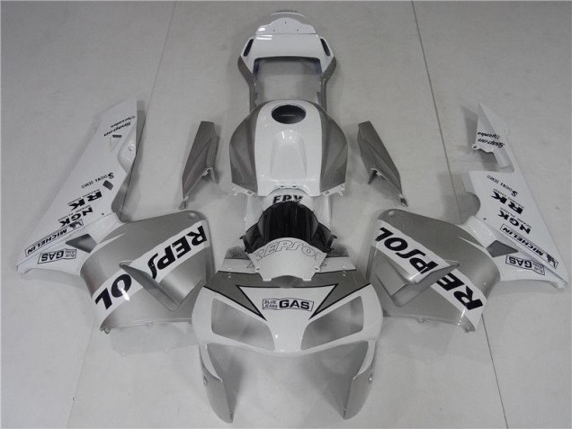 Carénages Moto Honda CBR 600 RR 03-04 - Argent Blanc Noir Repsol Carénages Moto Honda CBR 600 RR 03-04 - Argent Blanc Noir Repsol