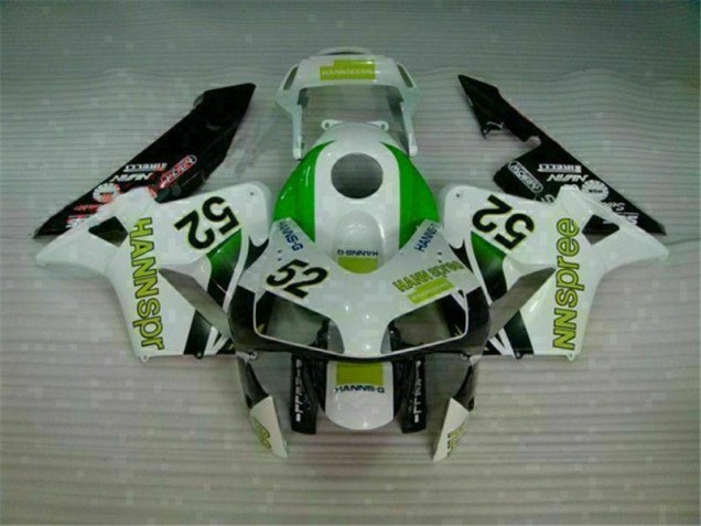 Carénage Moto Honda CBR 600 RR 03-04 - Vert Blanc Noir