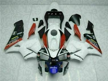 Carénage Moto Honda CBR 600 RR 03-04 - Blanc Bleu Bon Marché