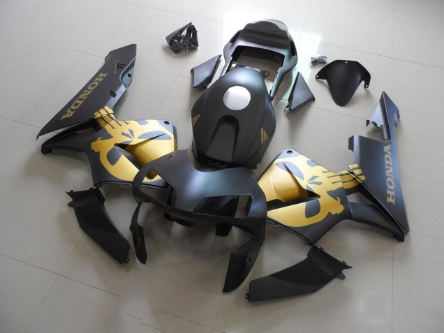 Carénage Moto Honda CBR 600 RR 03-04 - Noir Or Décalque Carénage Moto Honda CBR 600 RR 03-04 - Noir Or Décalque