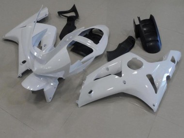 Carénage Moto Kawasaki ZX6R 03-04 - Blanc Bon Marché